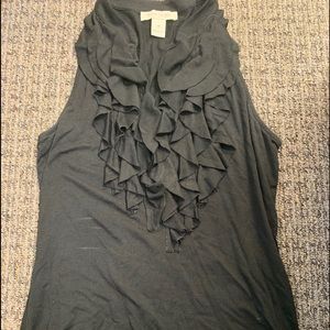 WHBM Ruffle cotton tank